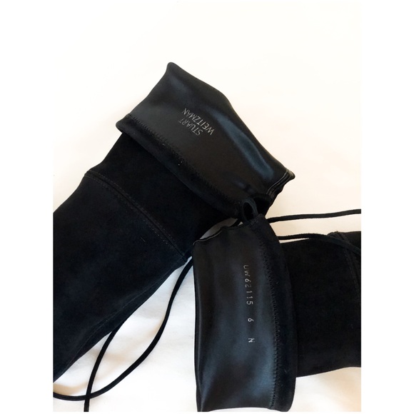 Stuart Weitzman The Lowland Boots (Black Suede) - Picture 5 of 6